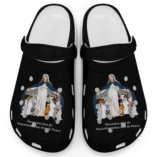 Virgin Mary Rosary Clogs