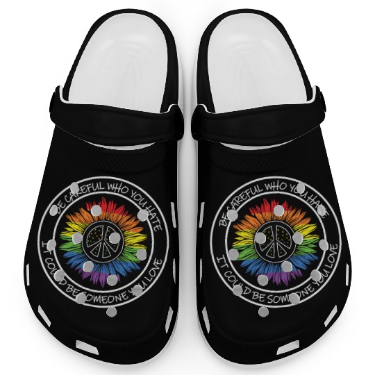 LBGT Flag Gay Pride Human Clogs