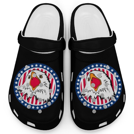 Red White and Blue For You Clogs