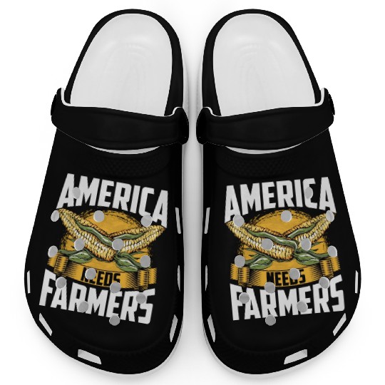 America Needs Farmers Agriculture Farmer Corn Clogs