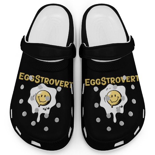 Eggstrovert Happy Extrovert Fried Egg Clogs
