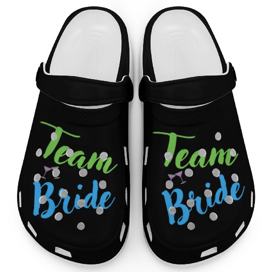 Team Bride Bachelorette Party Hen Party Clogs