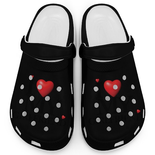 I LOVE MY GIRLFRIEND Clogs