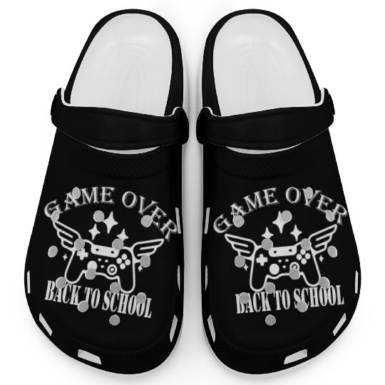 Game Over Back To School Girls Clogs