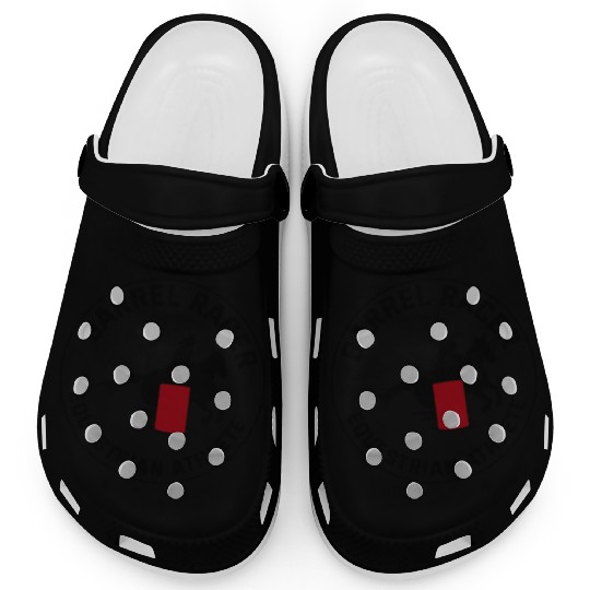 Barrel Racer Rodeo Racing Horse Riding Race Funny Clogs