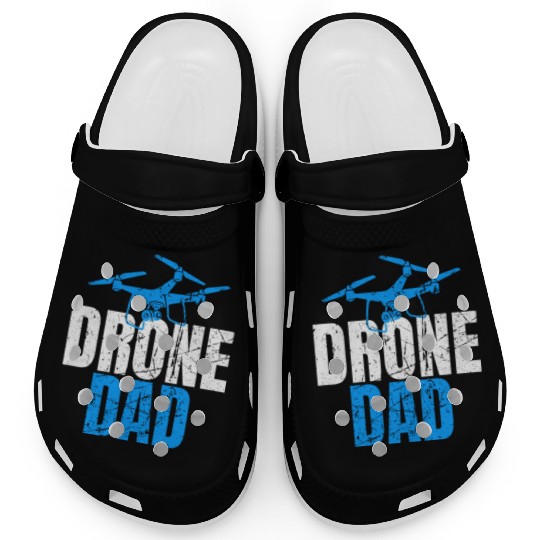 Drone Dad Drone Pilot Drone Operator Quadcopter Clogs