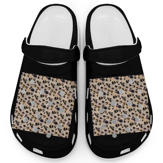 Pretty Leopard Animal Print Pattern Clogs