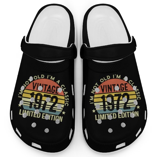 Vintage 1972 Limited Edition I Am A Classic Clogs