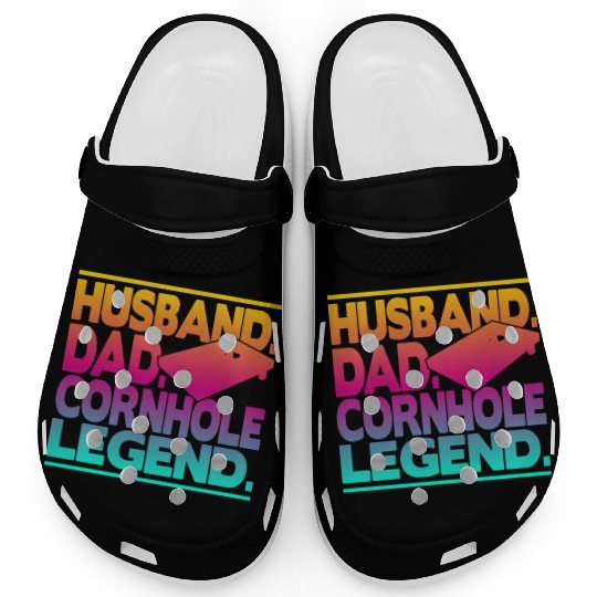 Husband Dad Cornhole Legend Classic Clogs