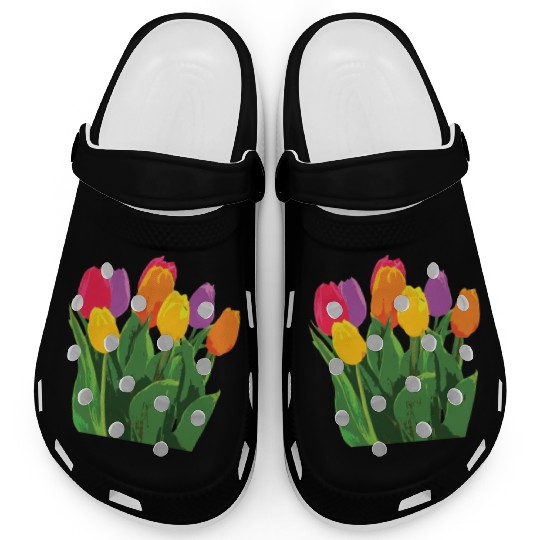Tulip Garden Gardening Clogs