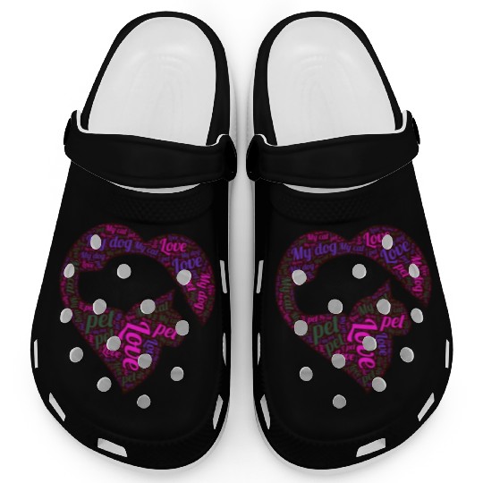 I Love My Dog And My Cat Clogs