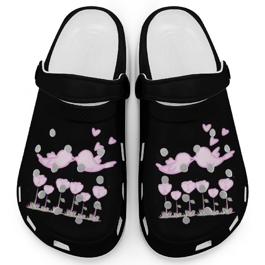love bird animals nature flowers Clogs