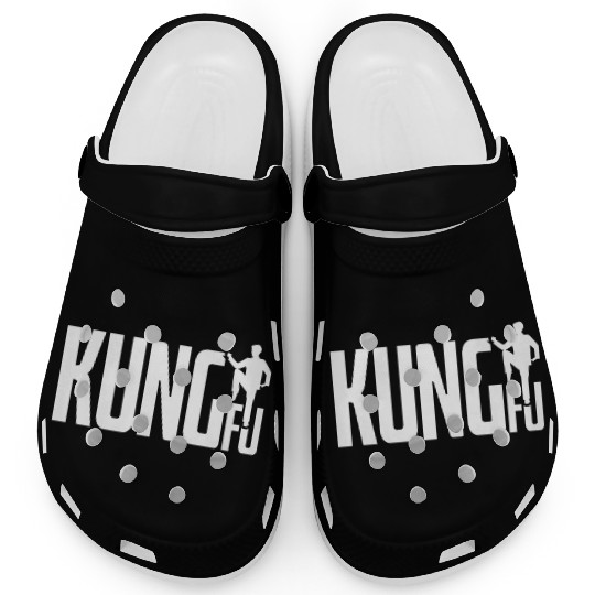 Kung Fu Simple Cool Artwork Clogs