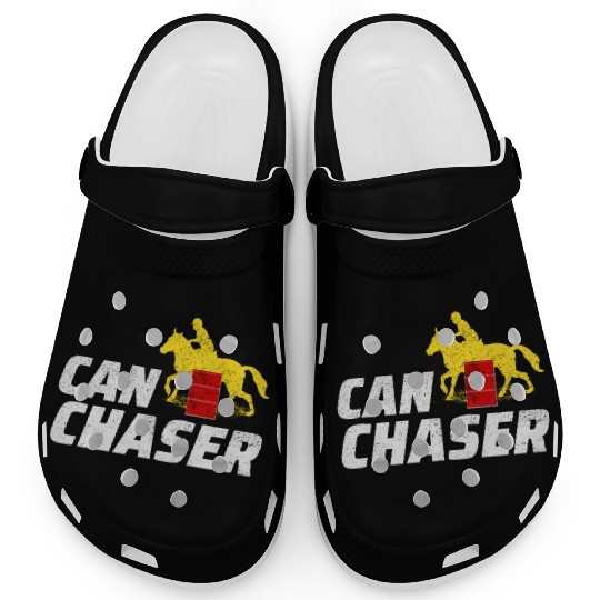 Barrel Racer Rodeo Racing Horse Riding Race Funny Clogs