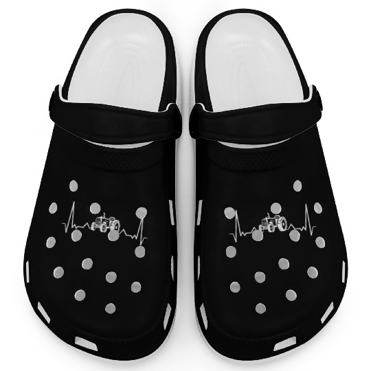 combine harvester tractor farmer Heartbeat Clogs