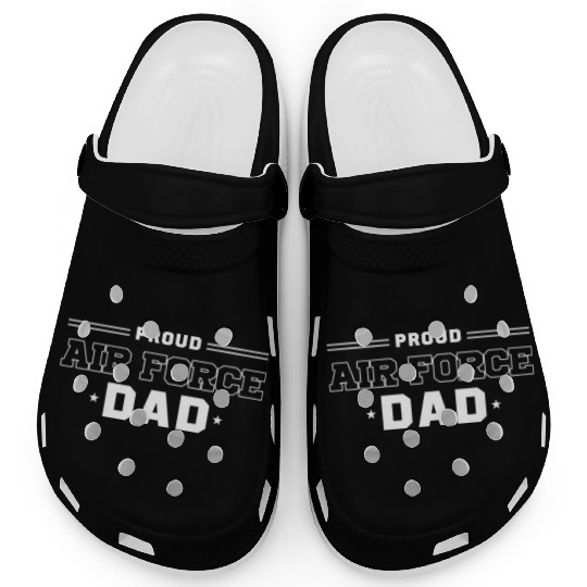 Proud Us Air Force Dad Military Pride Clogs