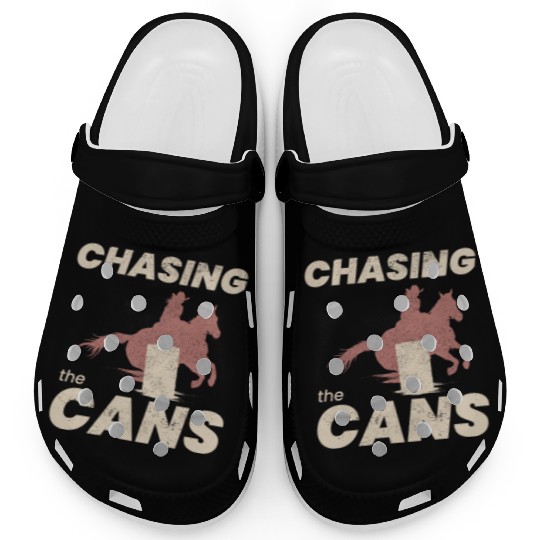 Barrel Racer Rodeo Racing Horse Riding Funny Clogs