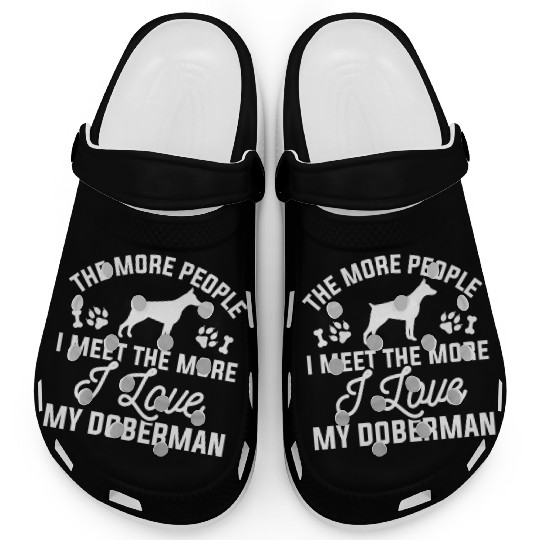I Love My Doberman Clogs
