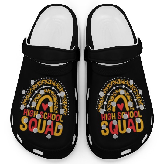 Back To School Leopard High School Squad Clogs