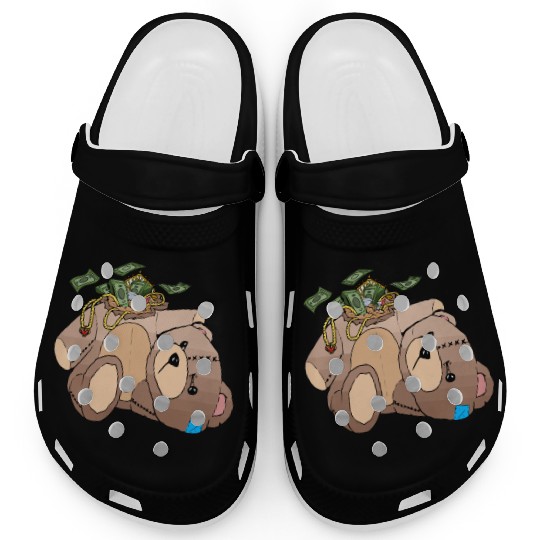 Money Teddy Bear Riches Clogs