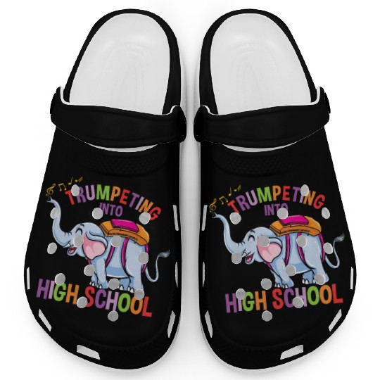 Elephant Trumpeting Into High School Clogs