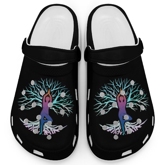 Spiritual Reiki Tree Yoga Nature Meditation Clogs