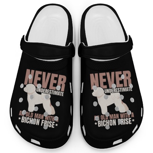 Bichon Frise Dog Lover Dog Breeder Puppy Paw Love Clogs