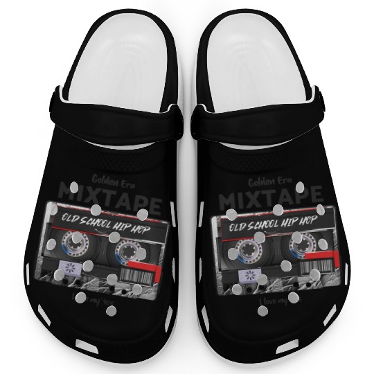 Old School Hip Hop cassette Clogs