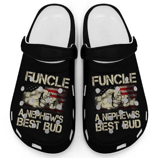 Funcle A Nephew Best Bud Us Clogs