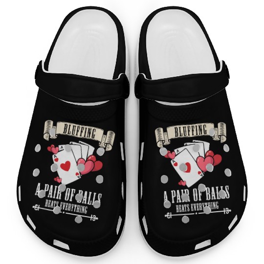 Card Game Blackjack All In Clogs