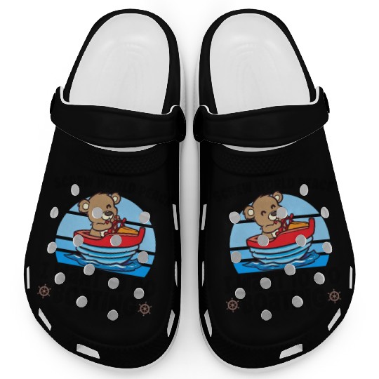 Sailing Sailboat Boating Kid Child Yacht Boat Clogs