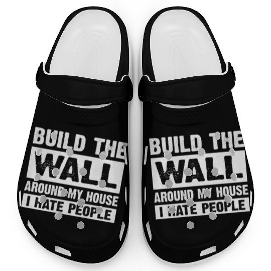 Around My House I Hate People Clogs
