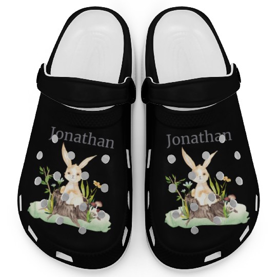 Waldtier Reh Hase Hedgehog Flowers Name Jonathan Clogs
