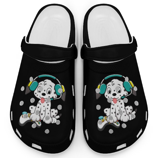 Video Game Player Paw Puppy Breeder Dalmatian Dog Clogs