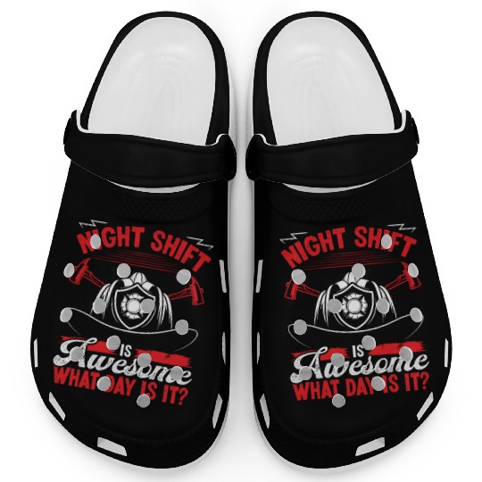 Night Shift Firefighter Volunteer Fire Hose Clogs