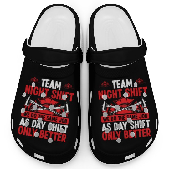 Night Shift Firefighter Fire Hose Mask Volunteer Clogs
