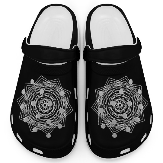 Geometric Square Quadrilateral Mandala Shape Clogs