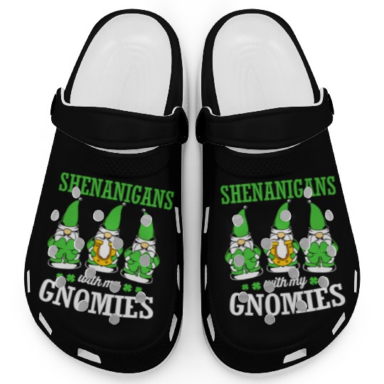 Clover St Patricks Day Shenanigans With My Gnomies Clogs