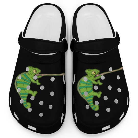 Wildlife Climbing Chameleon Animal Welfare Gift Clogs