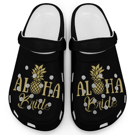 Aloha Bride Pineapple Hawaii Clogs