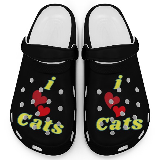I love cats i love Clogs