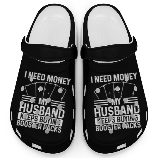 Trading Card Game Collector money Husband TCG Clogs