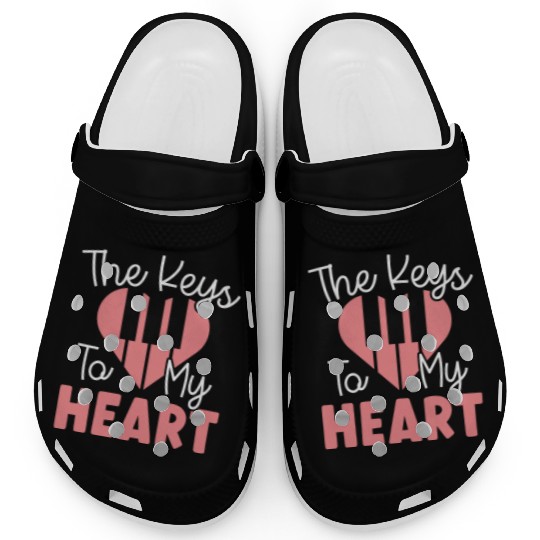 The Keys To My Heart Piano Player Musician Music Clogs