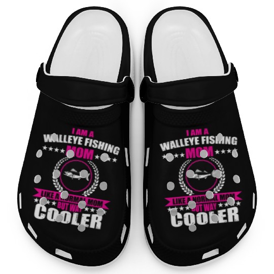 Walleye Fishing Mom For Women Clogs