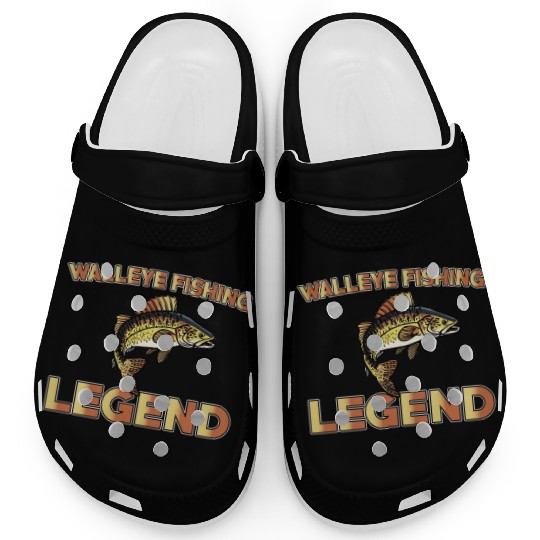Great Walleye Fishing Legend Clogs
