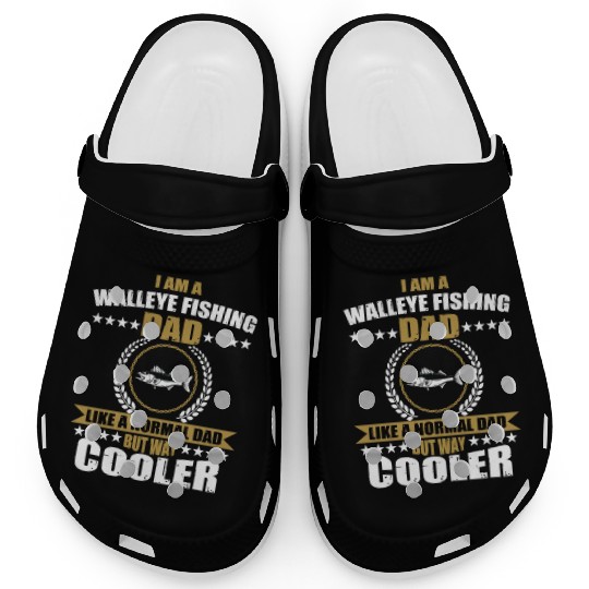Walleye Fishing Dad For Men Clogs