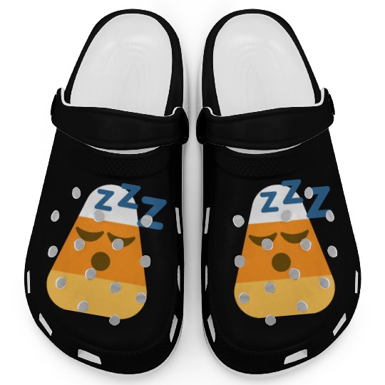 Sleeping Candy Corn Halloween Costume Clogs
