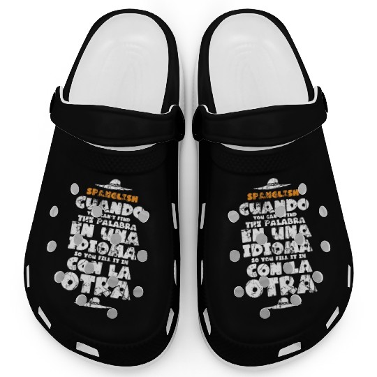 Funny Spanish Teacher Gift Spanish Language Teache Clogs
