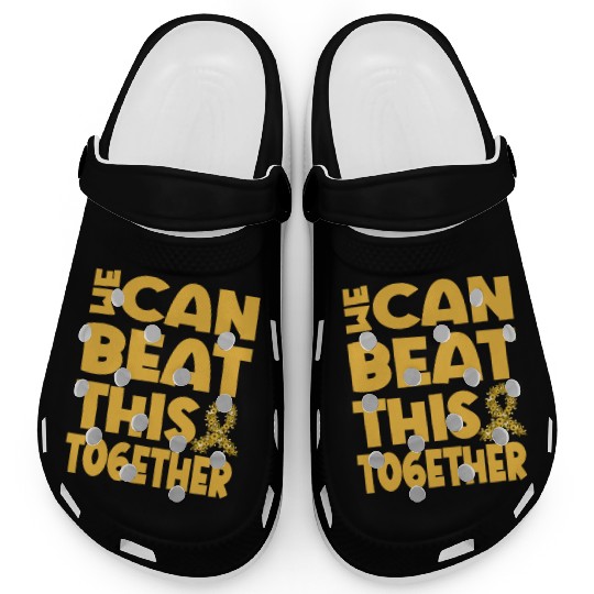 We Can Beat This Childhood Cancer Awareness Clogs