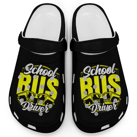 School Bus Driver Operator Busman Job Buses Clogs
